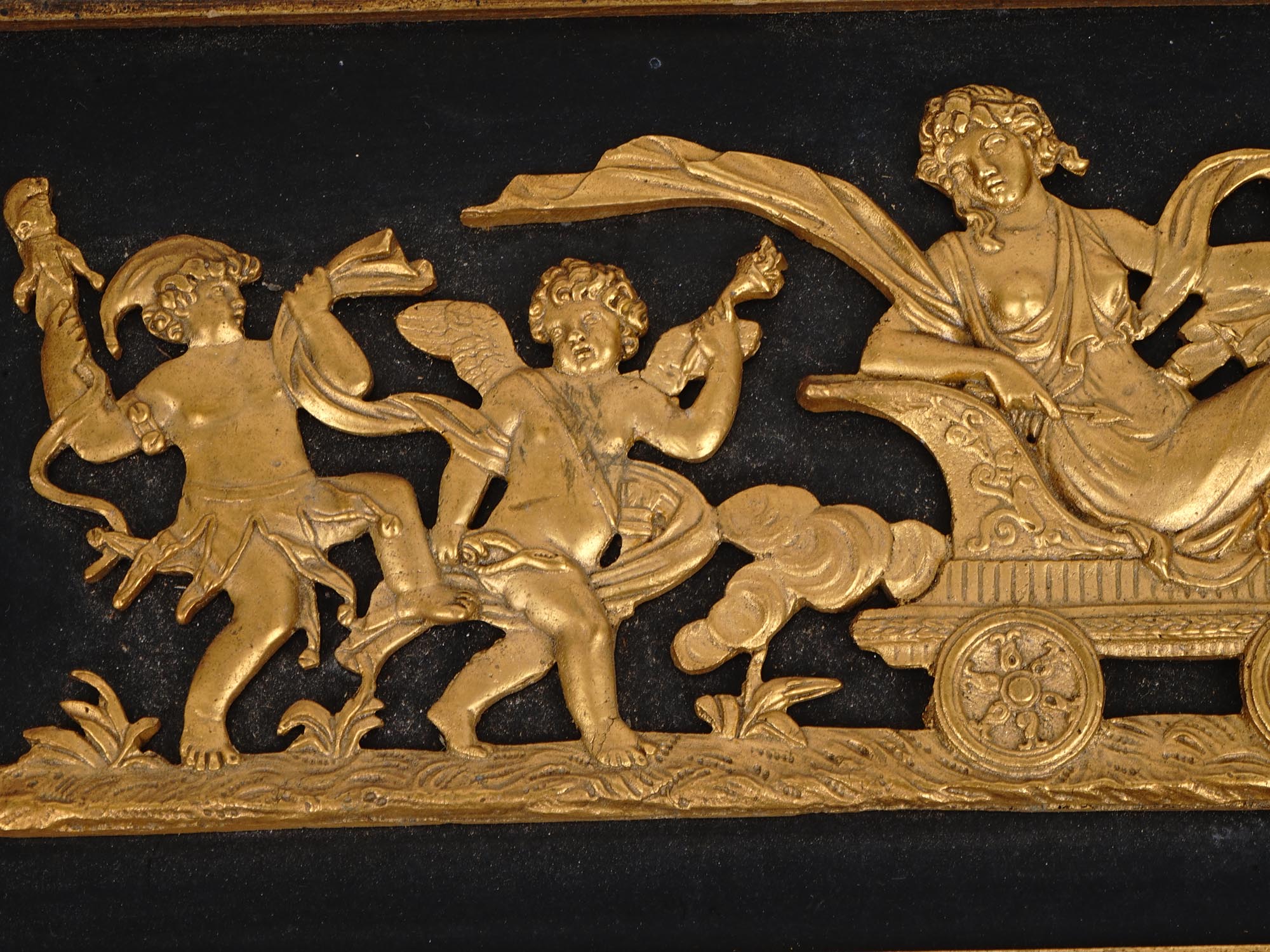 NEOCLASSICAL HAND CARVED GILT RELIEF WALL PLAQUES PIC-5